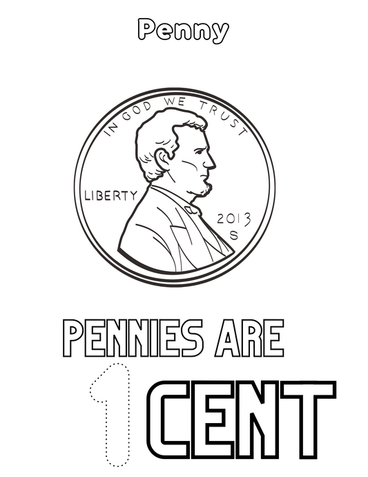 Penny Coloring Sheet